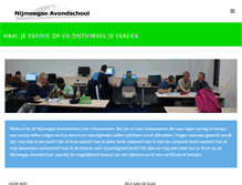 Tablet Screenshot of nijmeegse-avondschool.nl
